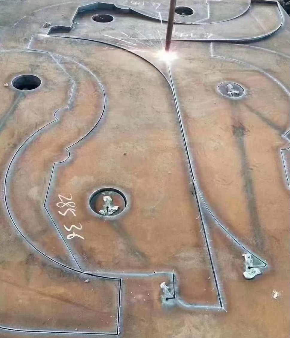 BTW1 耐磨钢板 耐磨板数控切割加工实拍