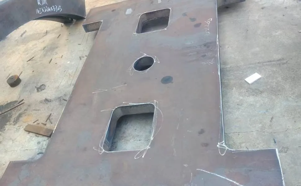S275JR 容器板加工实拍图